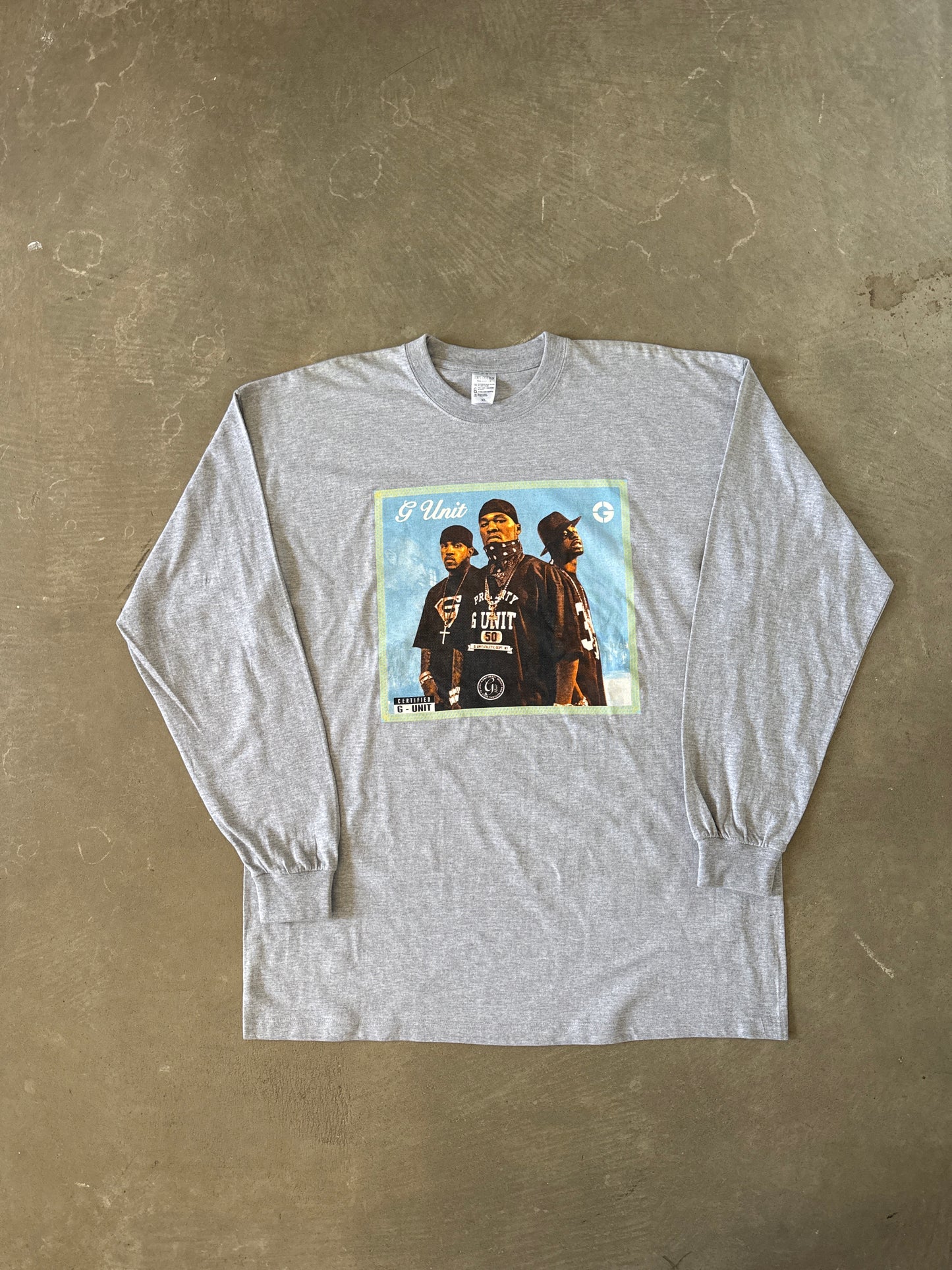 Vintage Y2K G-Unit Beg For Mercy Album 50 Cent Rap Tee Hip Hop Longsleeve