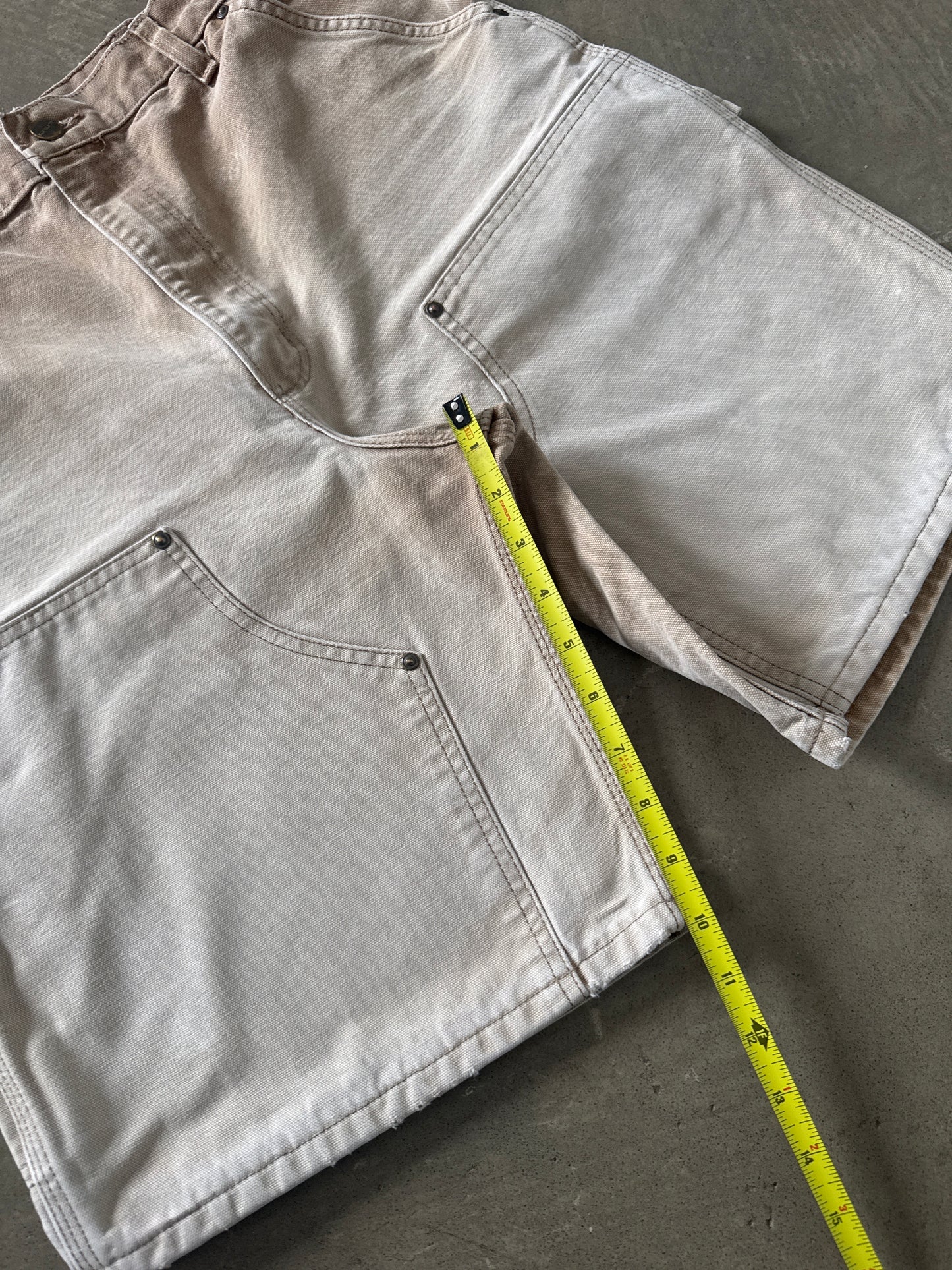 Vintage Carhartt Light Tan Sunfaded Double Knee Shorts