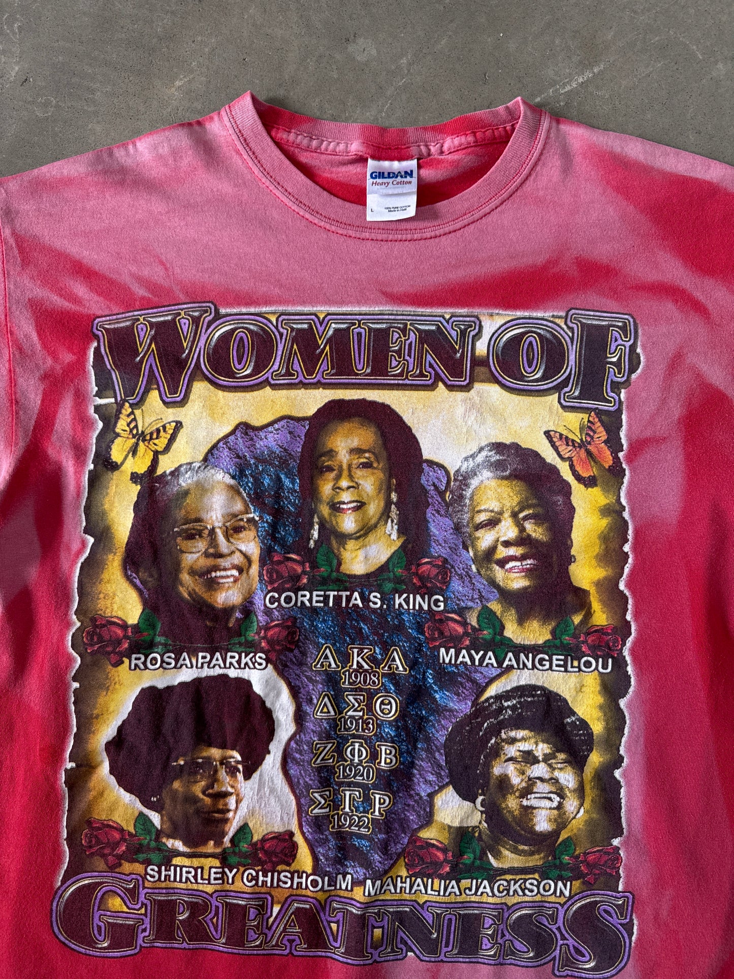 Y2K Positive African American Women Of Greatness Sun Faded Tee