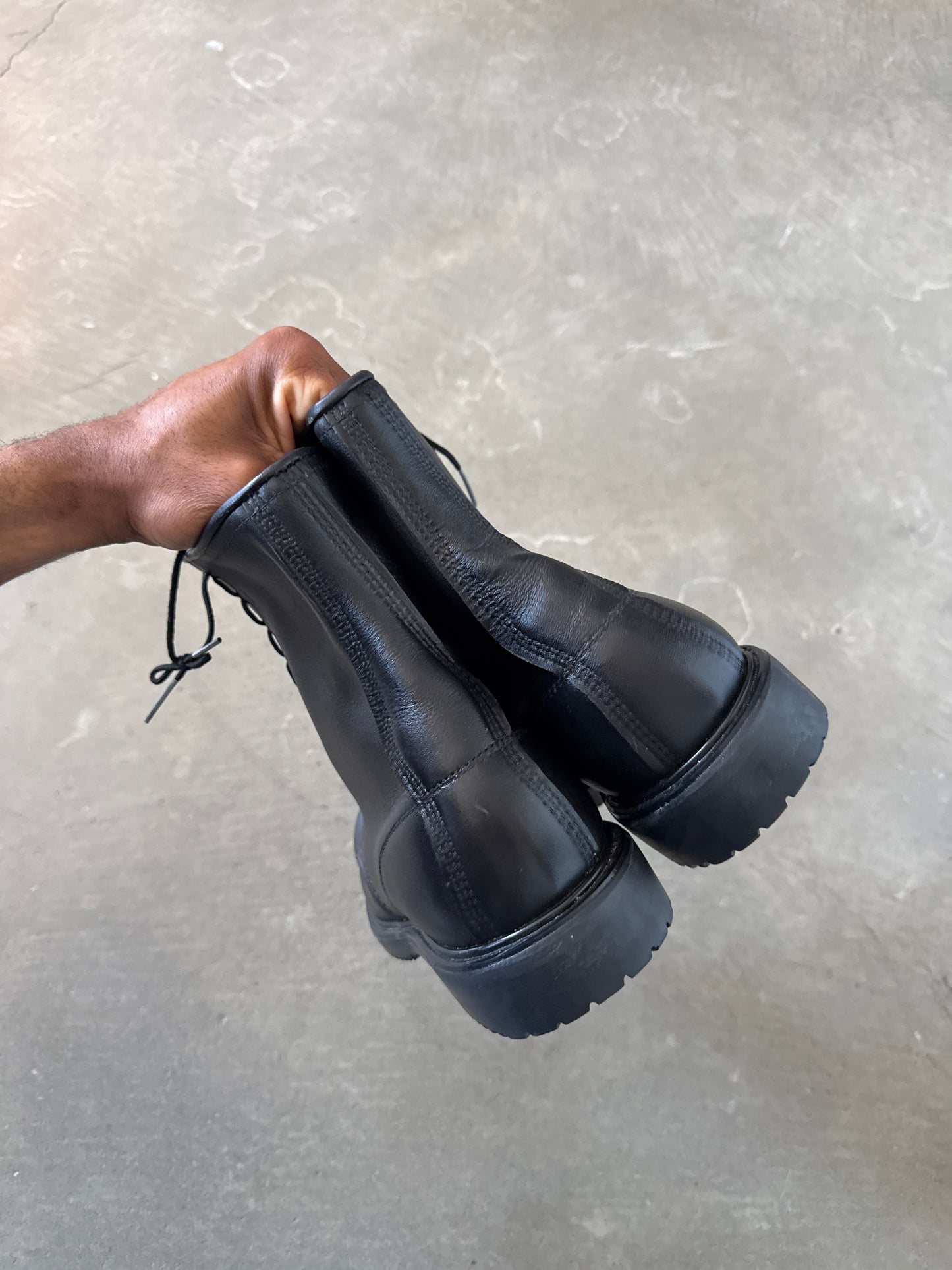 Vintage Red Wing Oil-Resistant Long Wear Non-Marking Urethane Military Boots