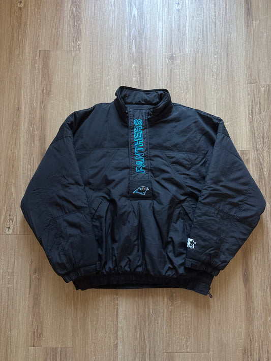 Vintage Starter Carolina Panthers Puffer Jacket