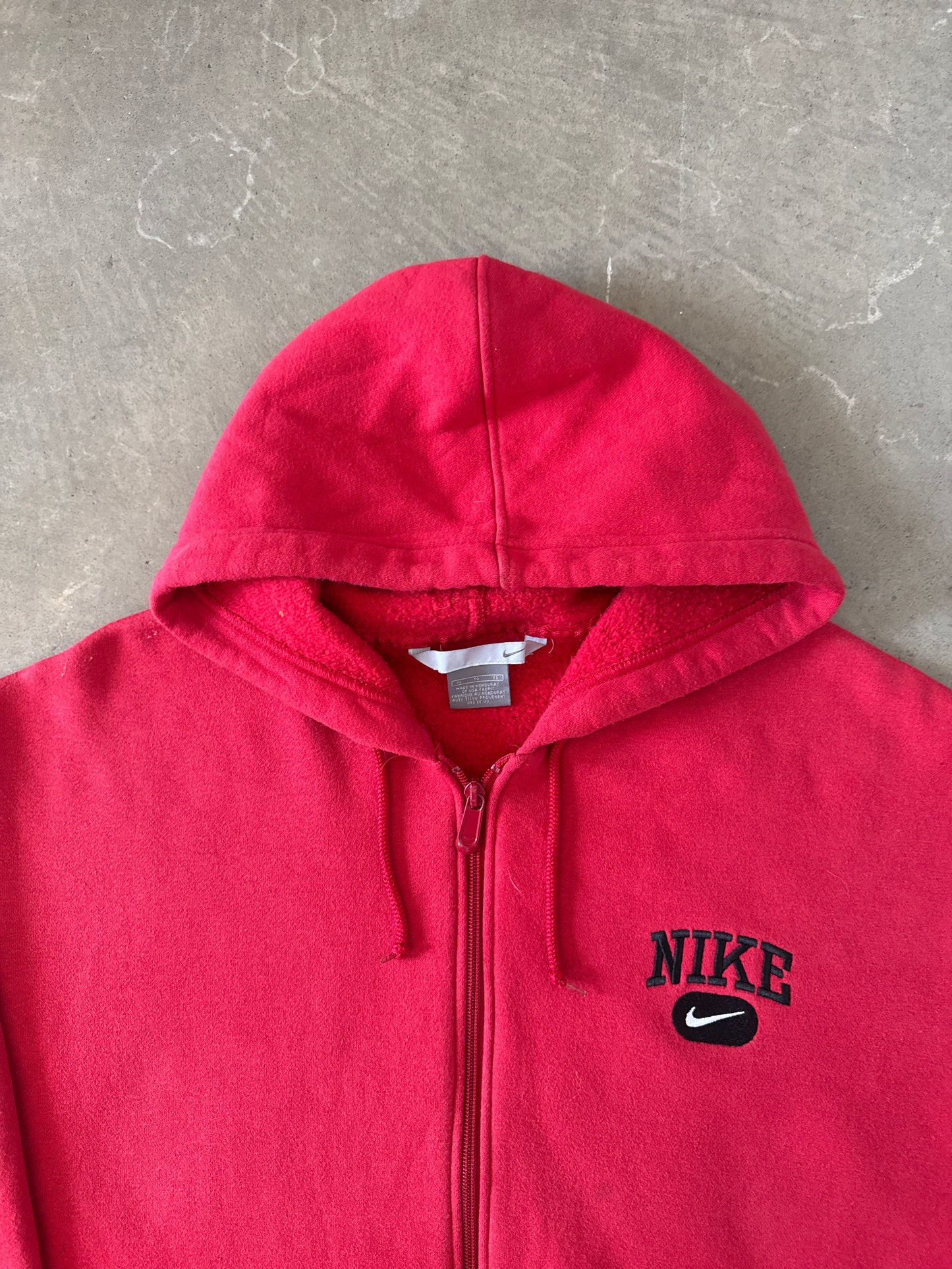 Vintage Y2K Nike Embroidered Logo Hooded Zip Up