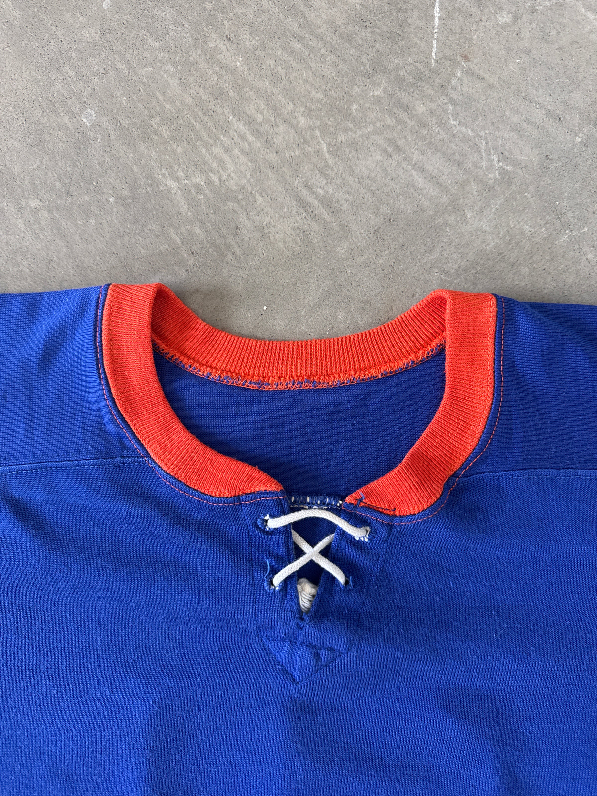 Vintage 1950s Blank Hockey Jersey