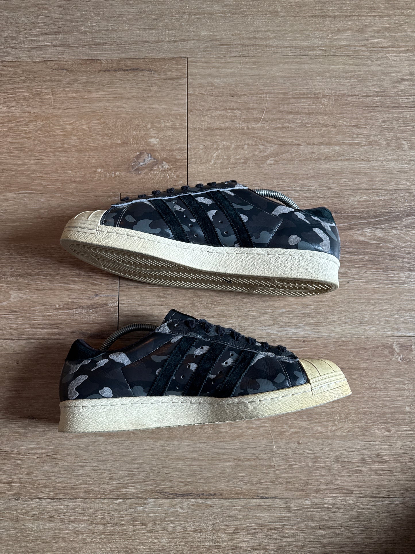 Adidas Superstar 80s Undefeated Bap A Bathing Ape Black Camo