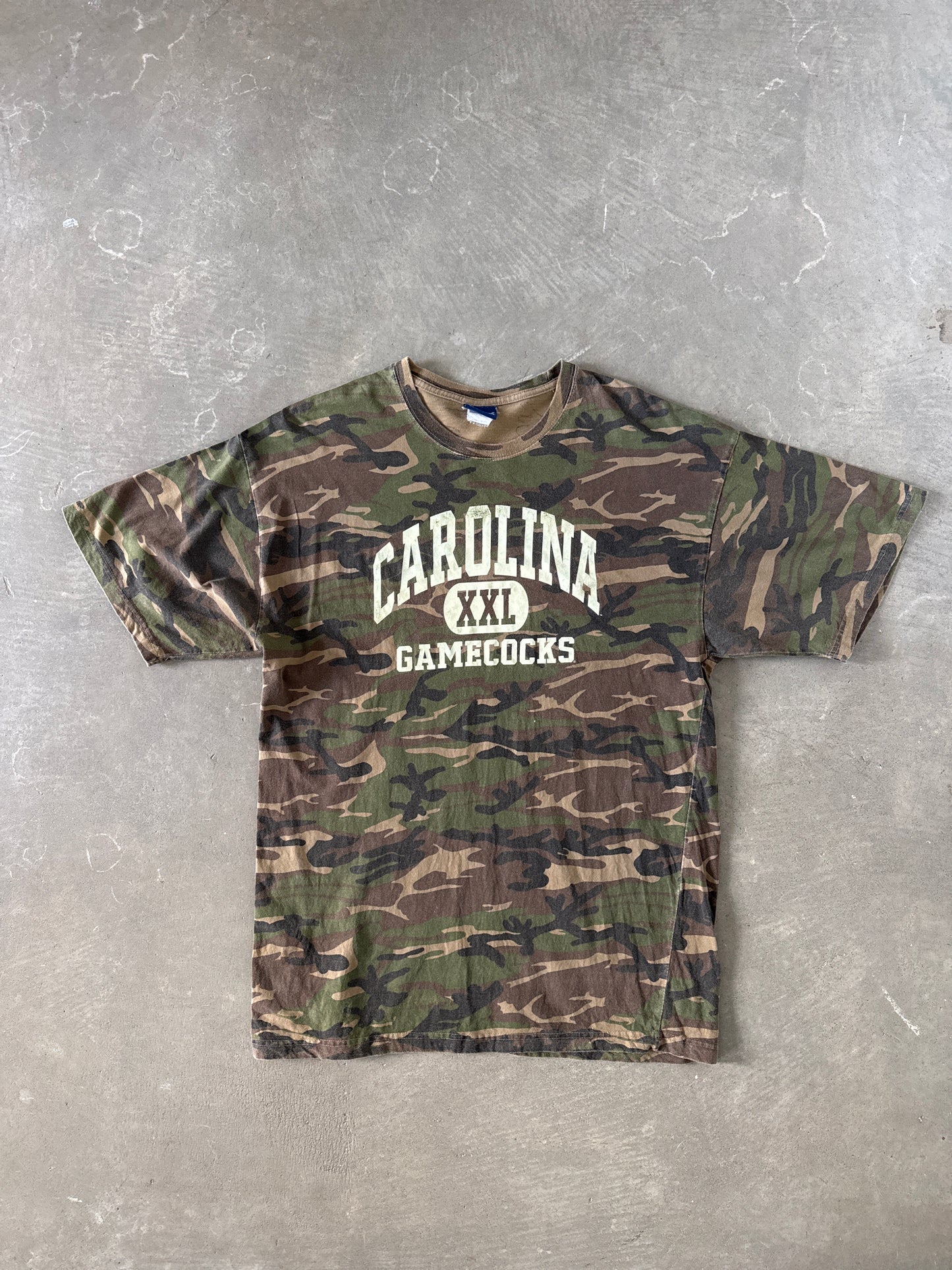 Vintage University Of South Carolina Gamecocks Military Camo Tee