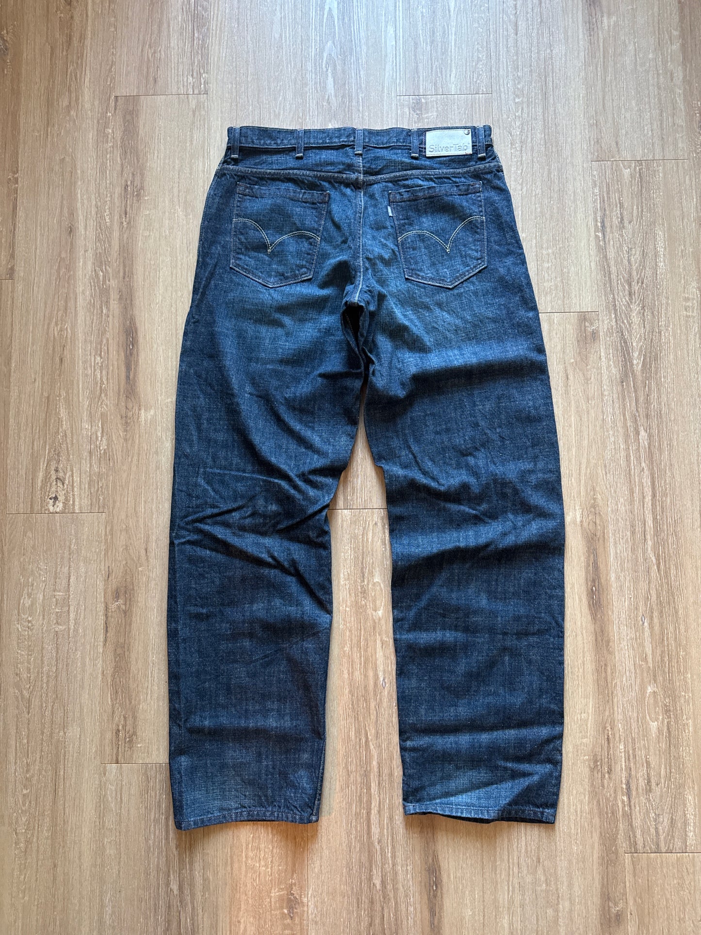 Vintage Levi’s Silver Tab Baggy Dark Blue Denim Jeans