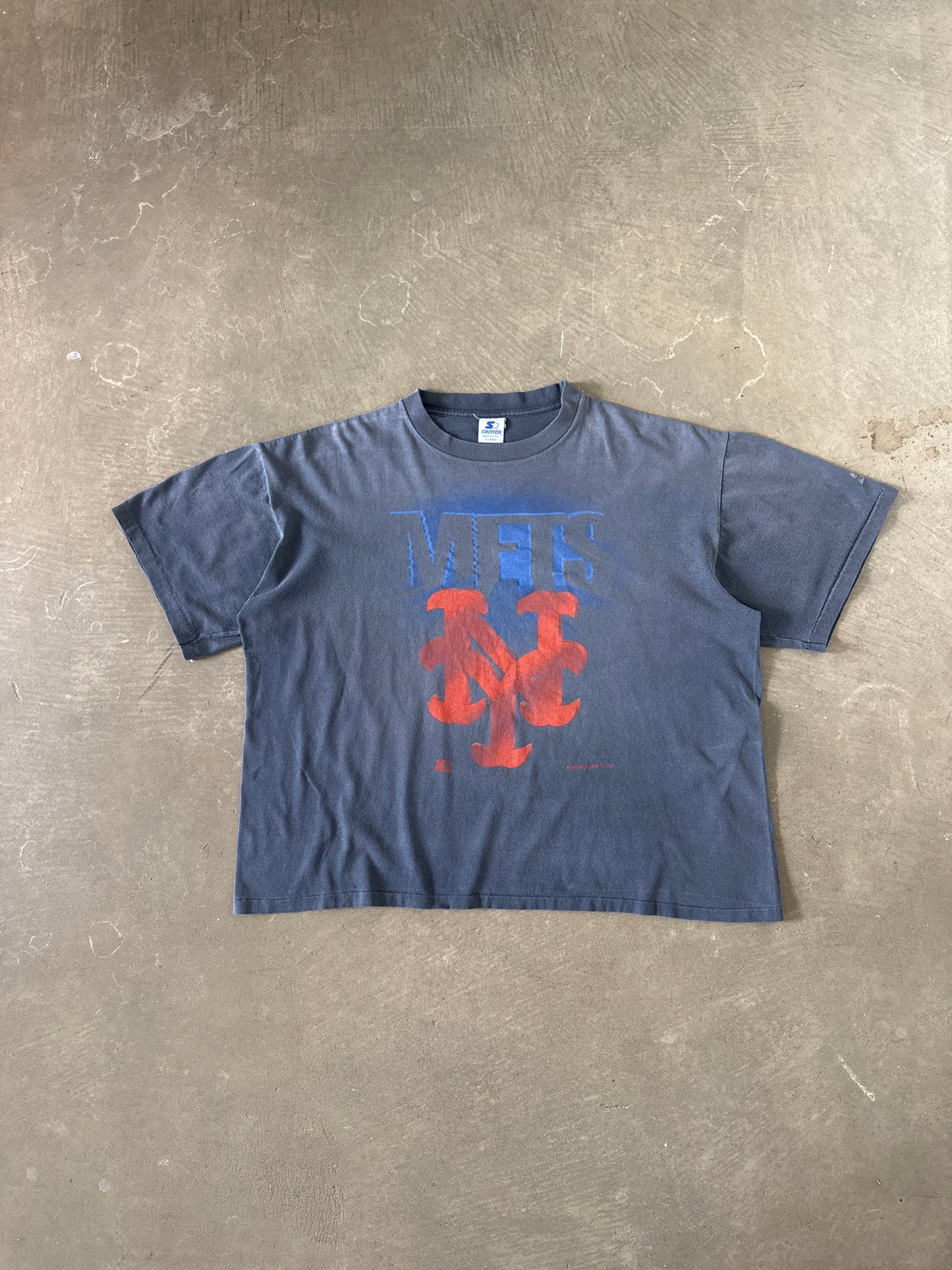 Vintage 1992 Starter New York Mets Faded Boxy Tee