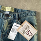 Vintage Y2K Women’s Enyce Low Rise Bleach Stripe Denim Jeans