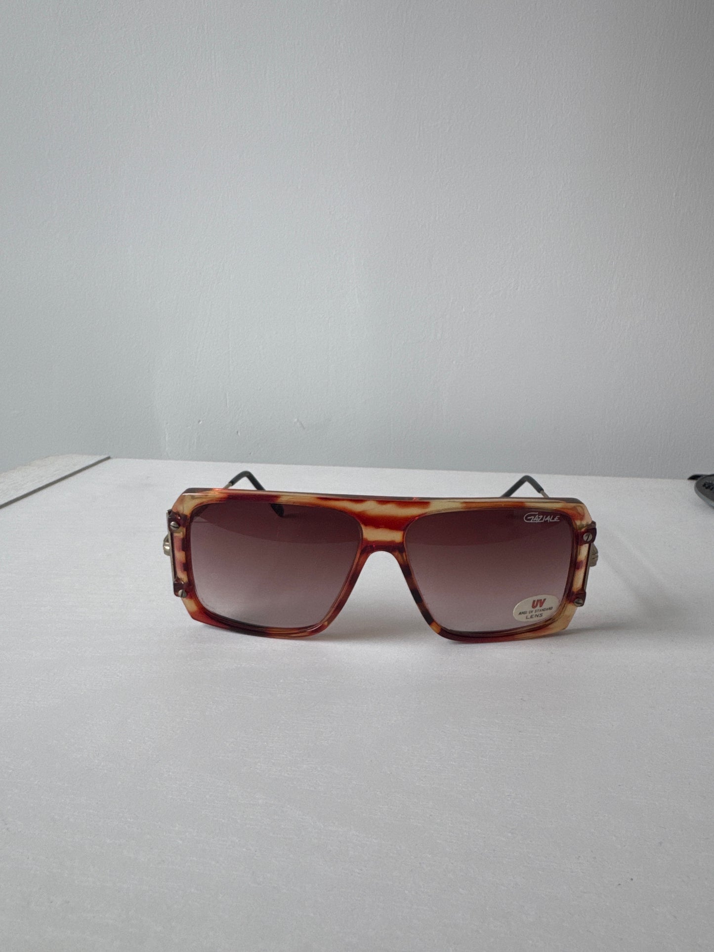 Vintage 80s Gaziale Grandmaster Run DMC Hip Hop Style Cheetah Sunglasses