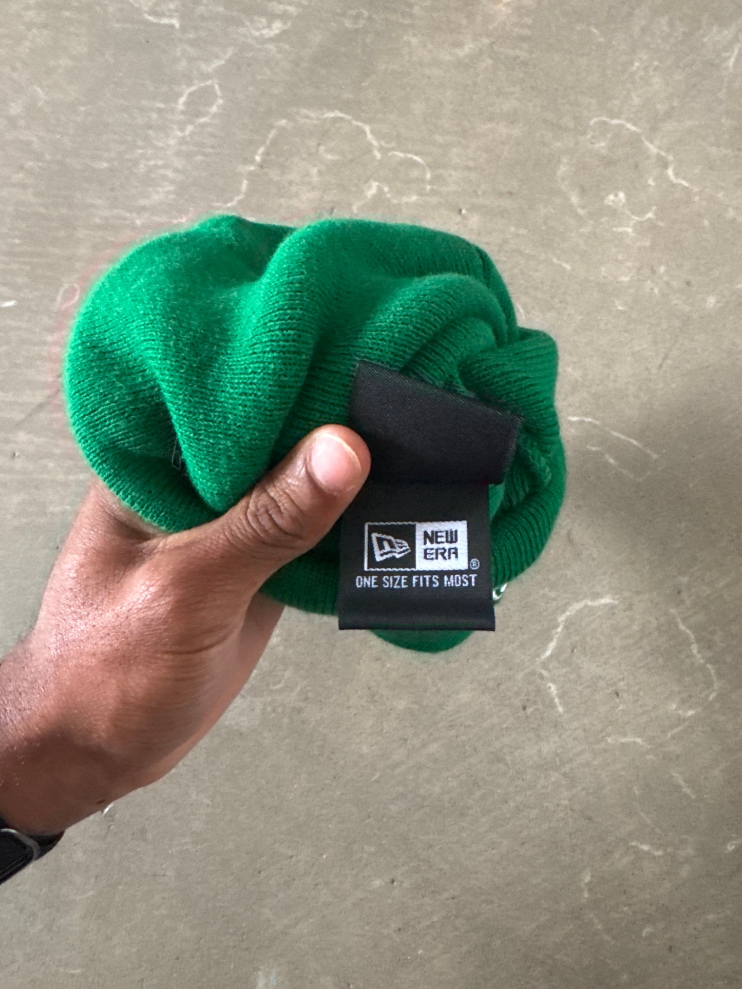 Supreme New Era Old English Green Beanie