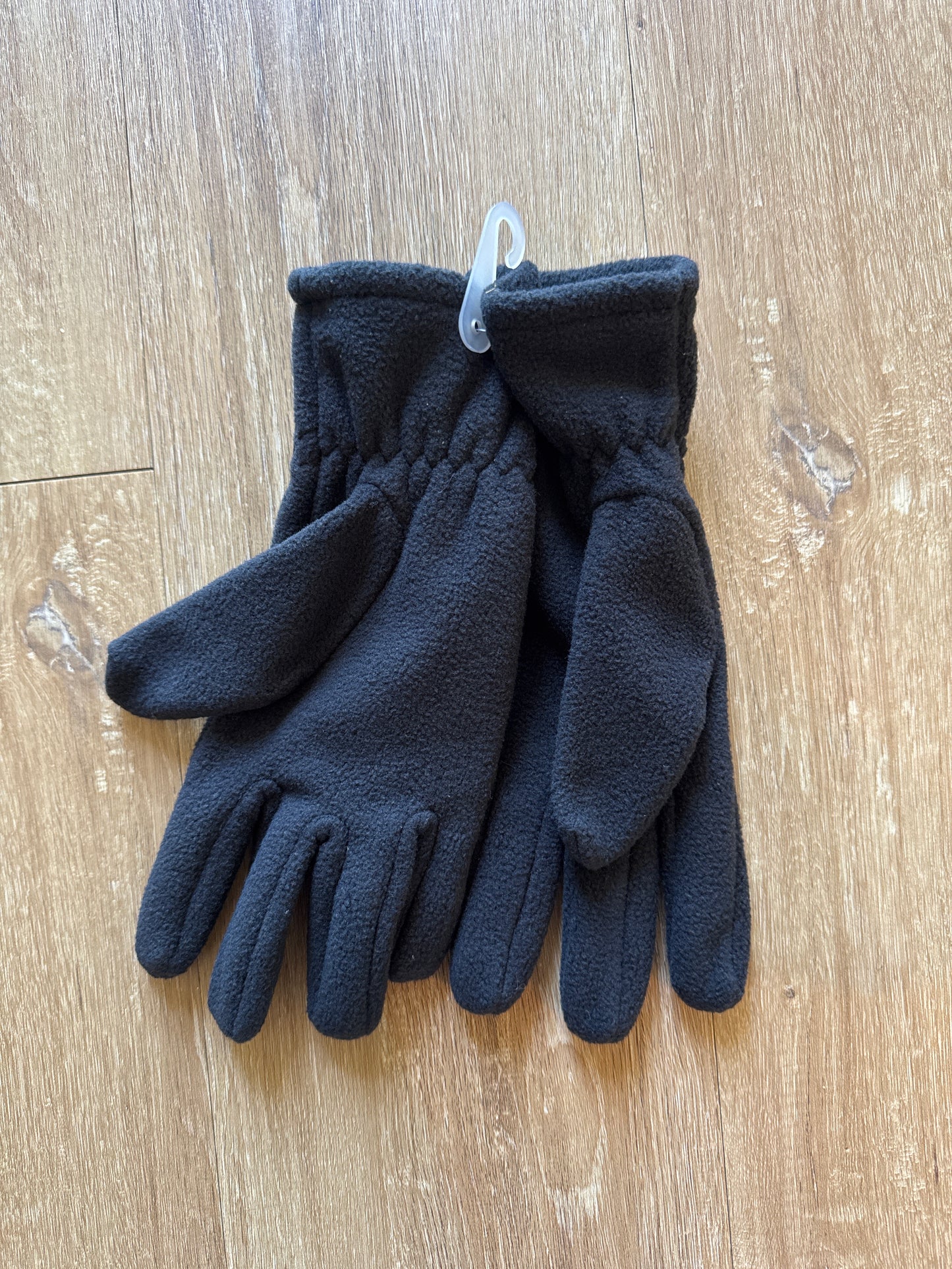 Y2K Nike Logo Fleece Black Gloves
