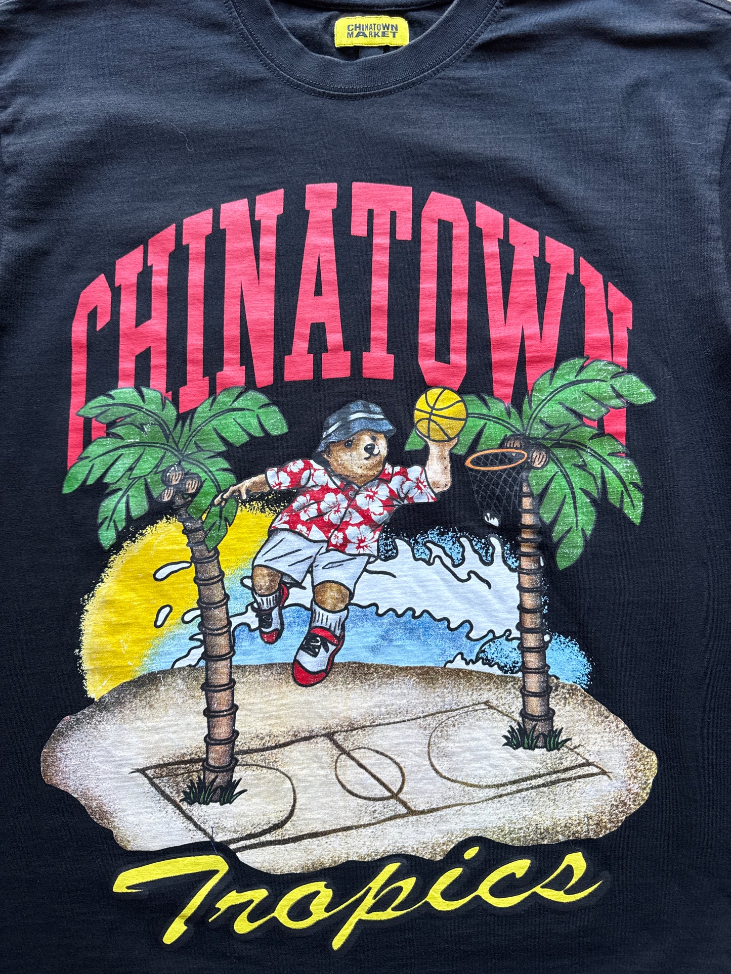 Chinatown Market Dunking Bear By The Water Tee