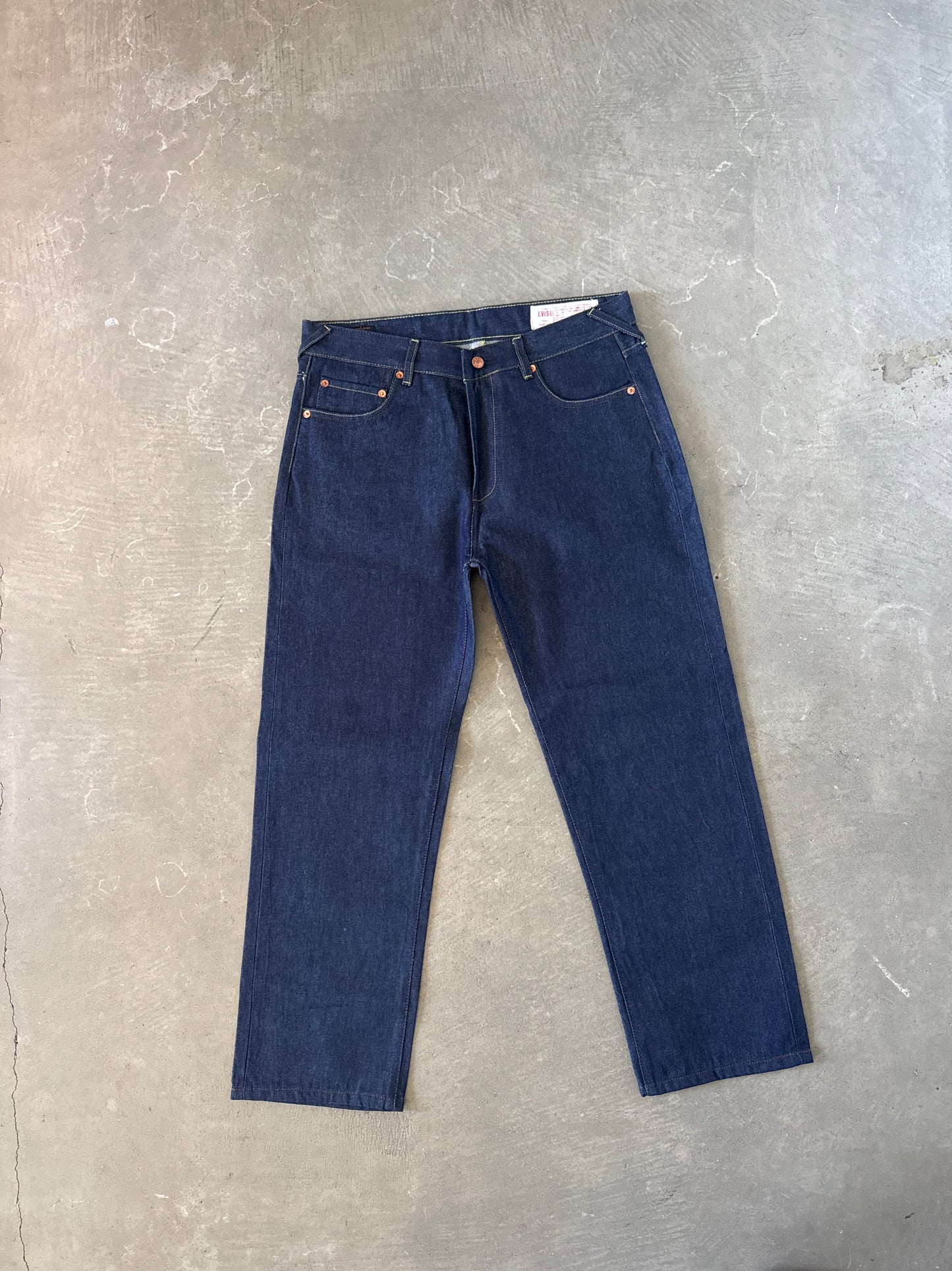Evisu Embroidered Dragon Feather Japanese Art Salvage Denim Jeans