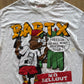 Vintage 90s Bart X Malcolm X Freedom By Any Means Necessary Dude No Sellout Tee