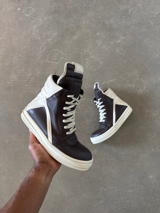 Rick Owen’s Women’s Geobasket Brown Milk