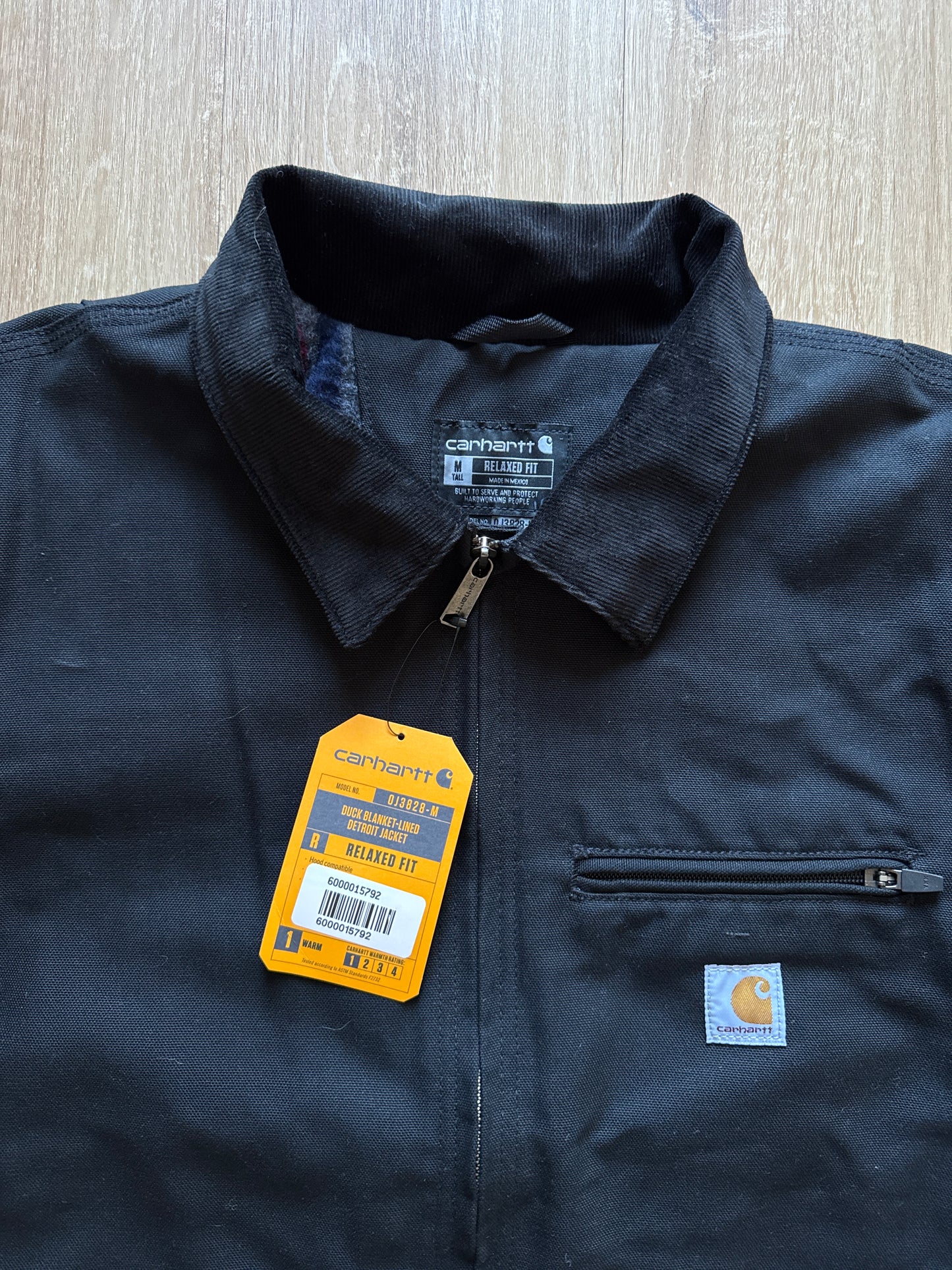 Carhartt Black Duck Blanket Lined Detroit Jacket