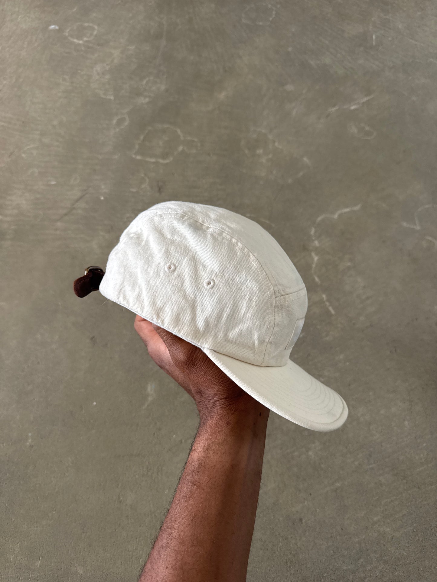 Supreme Washed Chino Twill Natural Camp Cap