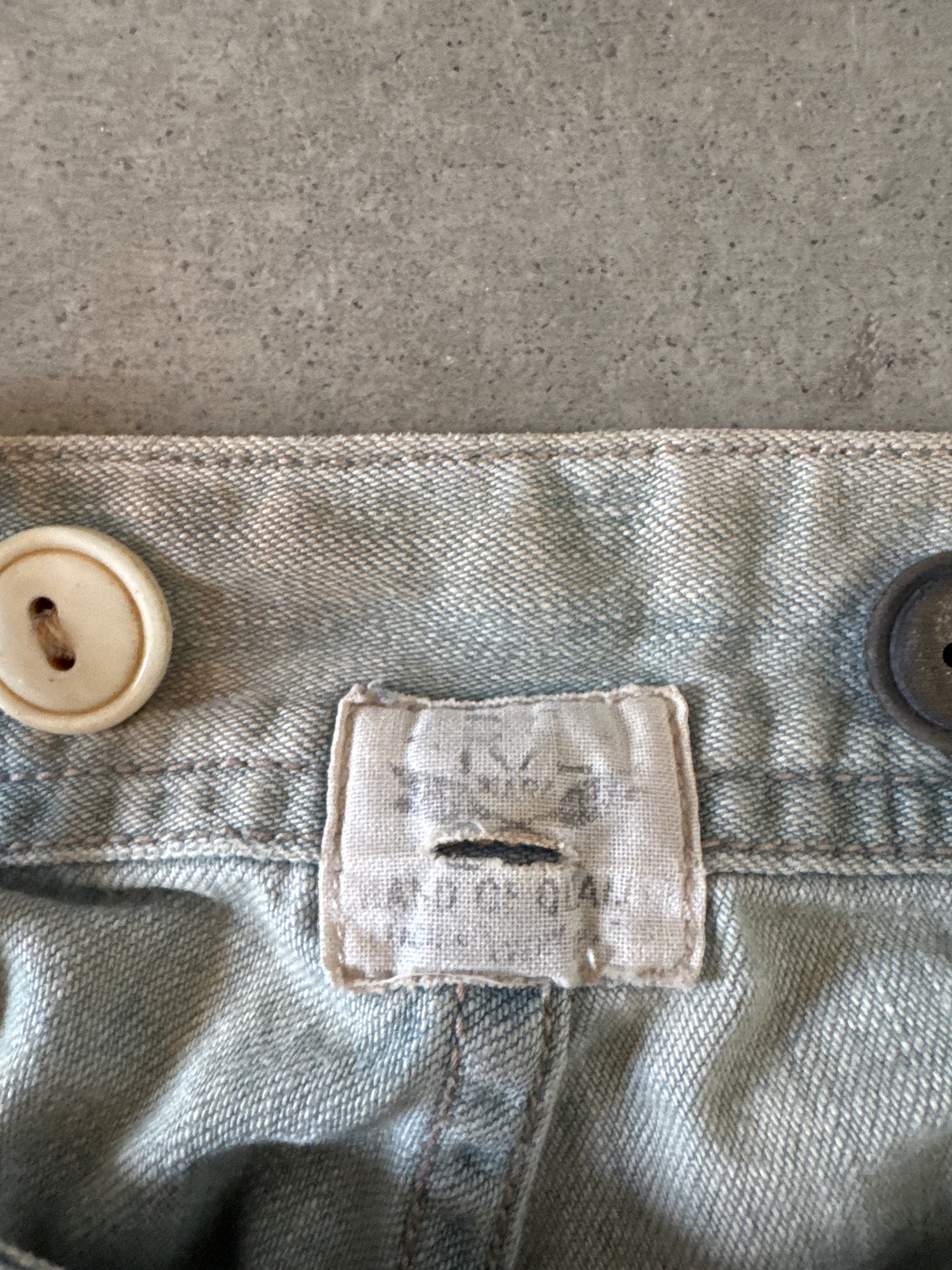 RRL by Polo Ralph Lauren Indigo Distressed Patchwork Selvedge Denim Jeans