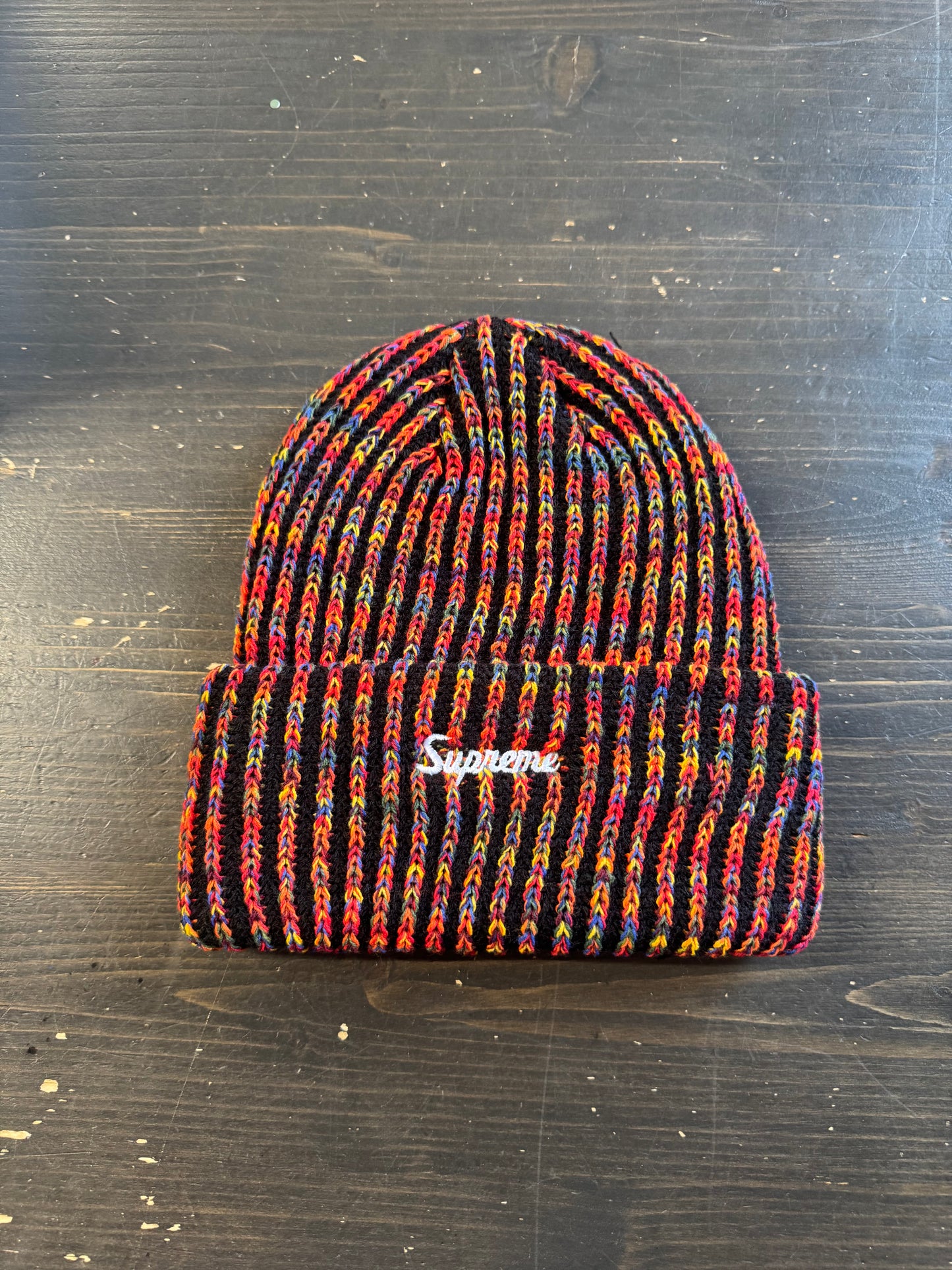 Supreme Rainbow Loose Gauge Beanie FW25