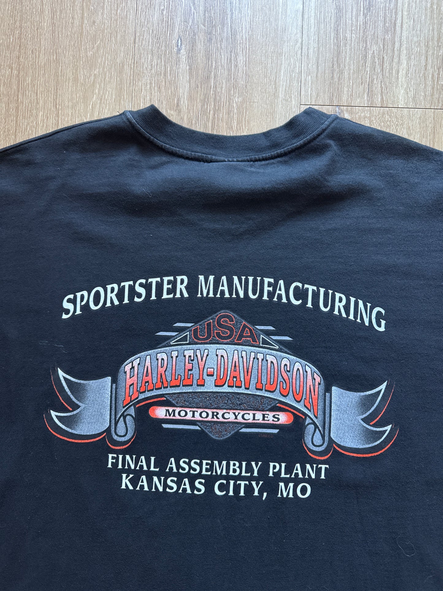 Vintage 1999 Harley Davidson Open House Kansas City Missouri Tee