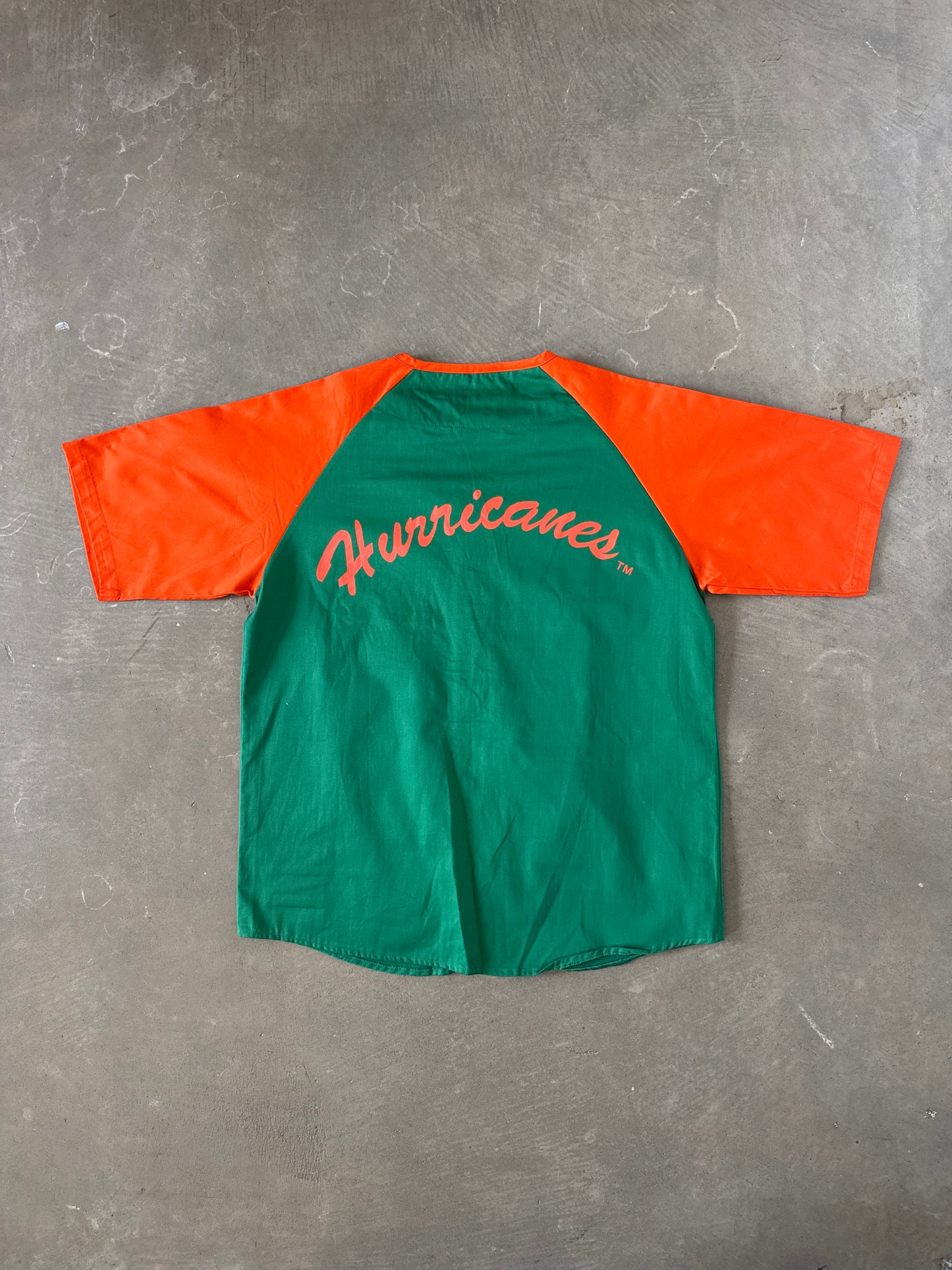 Vintage Collegiate Sportwear University Of Miami Hurricanes Baseball Jersey