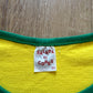 Women’s Y2K Brazil Crop Top Baby Tee