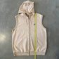 Vintage 80s Nike Blue Tag Sleeveless Terry Cloth Hooded Zip Up Vest