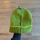 Vintage NYC Underground Coal Ribbed Knit Striped Beanie Hat