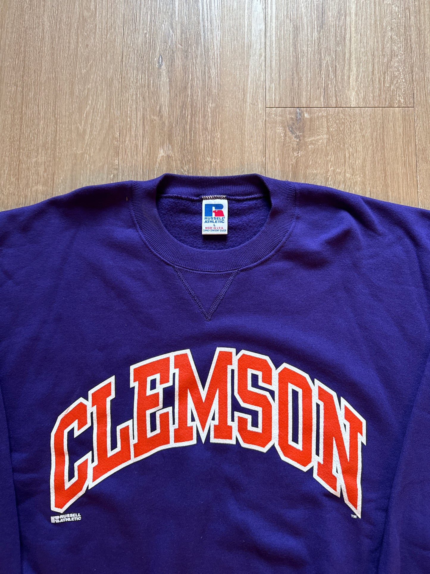Vintage Russell Athletic University Of Clemson Tigers Sweatshirt