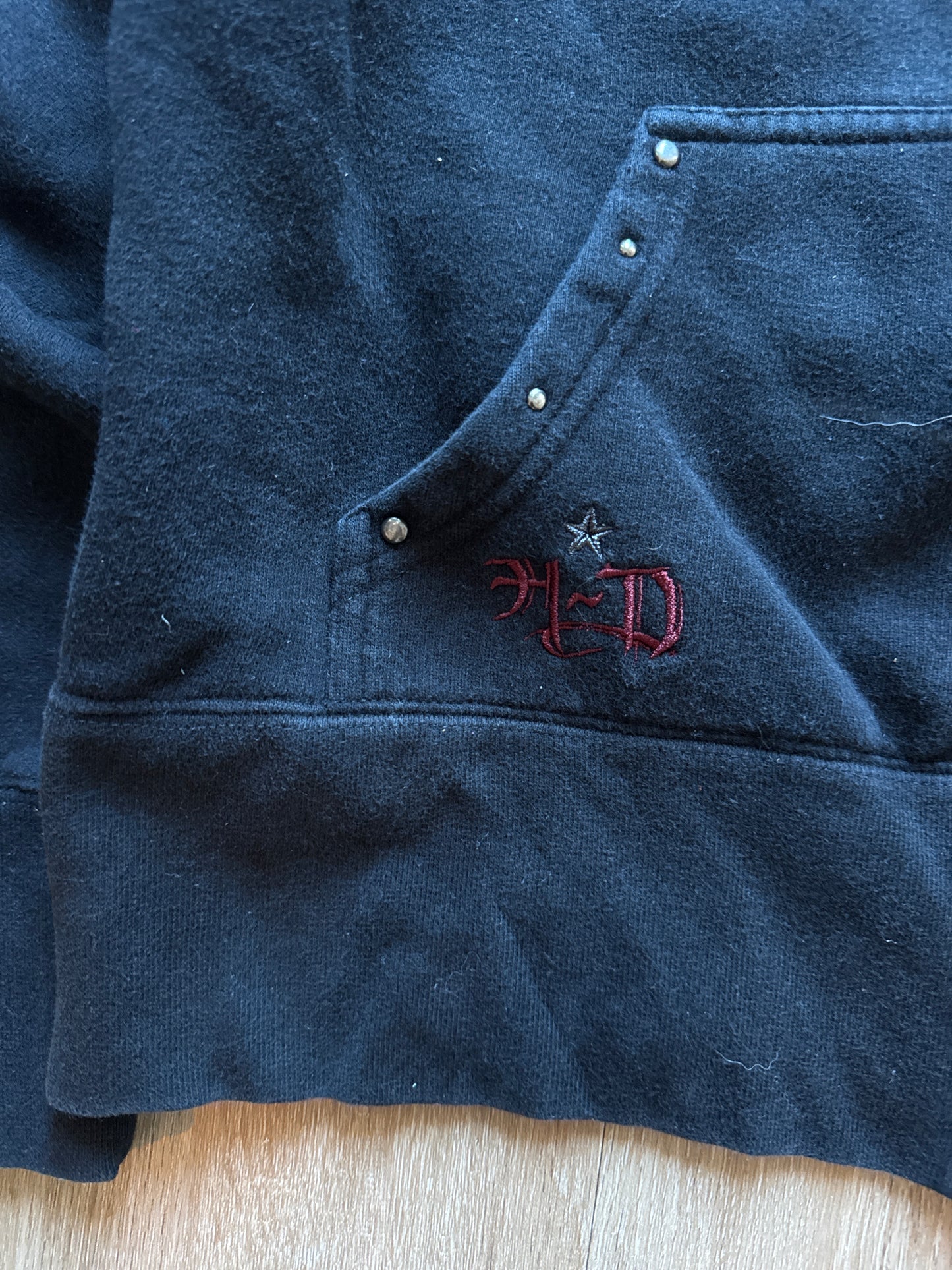 Vintage Y2K Women’s Harley Davidson Hooded Zip Up Jacket