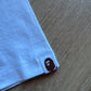 A Bathing Ape Bape Burberry Check By Bathing White Beige Tee