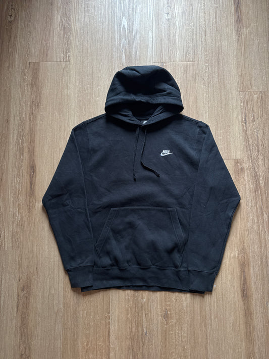 Nike Black Embroidered Logo Hoodie