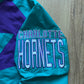 Vintage 90s Logo Athletic Charlotte Hornets Sharktooth Windbreaker Jacket