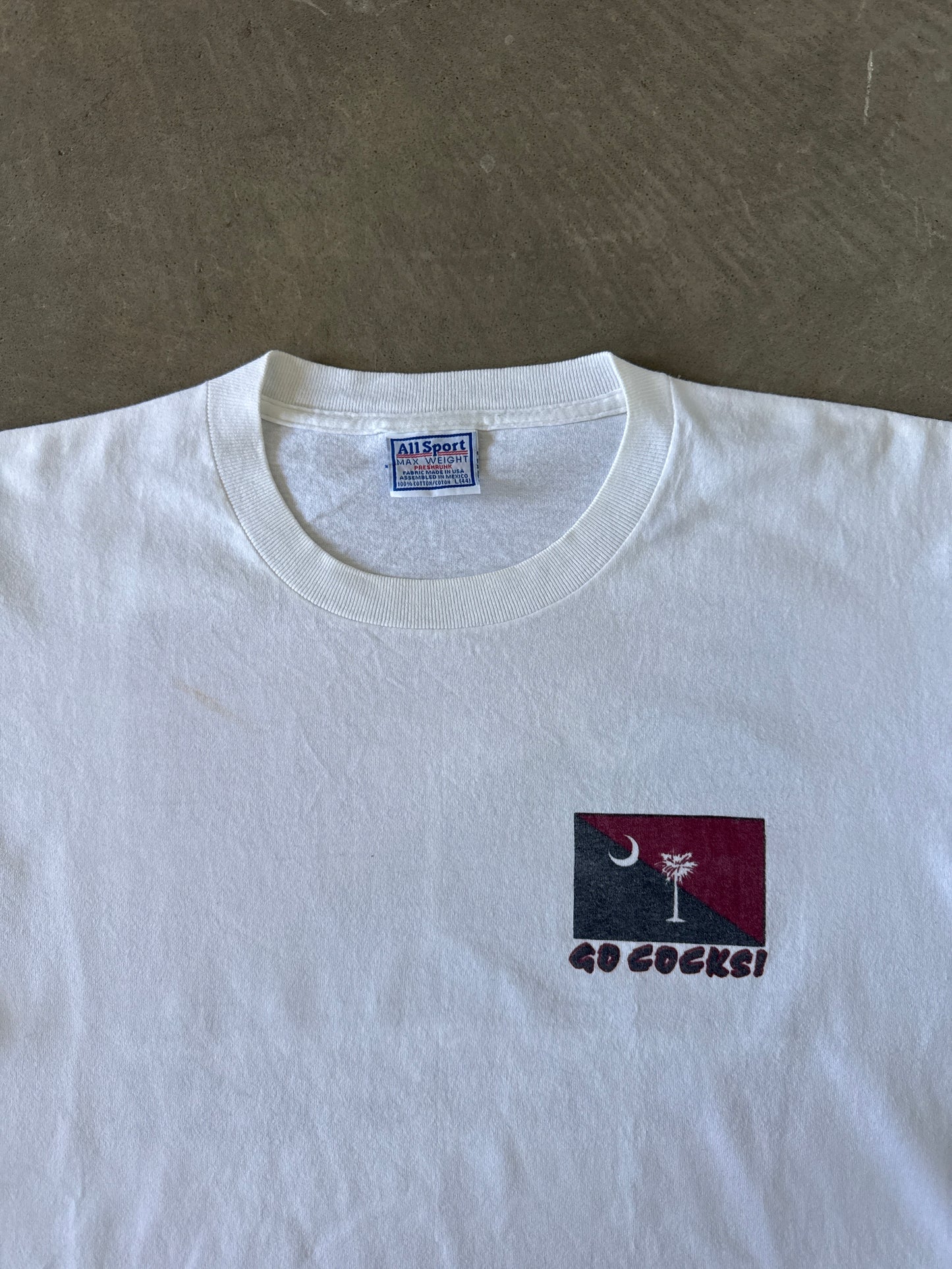Vintage University Of South Carolina Gamecocks Go Cocks Tee