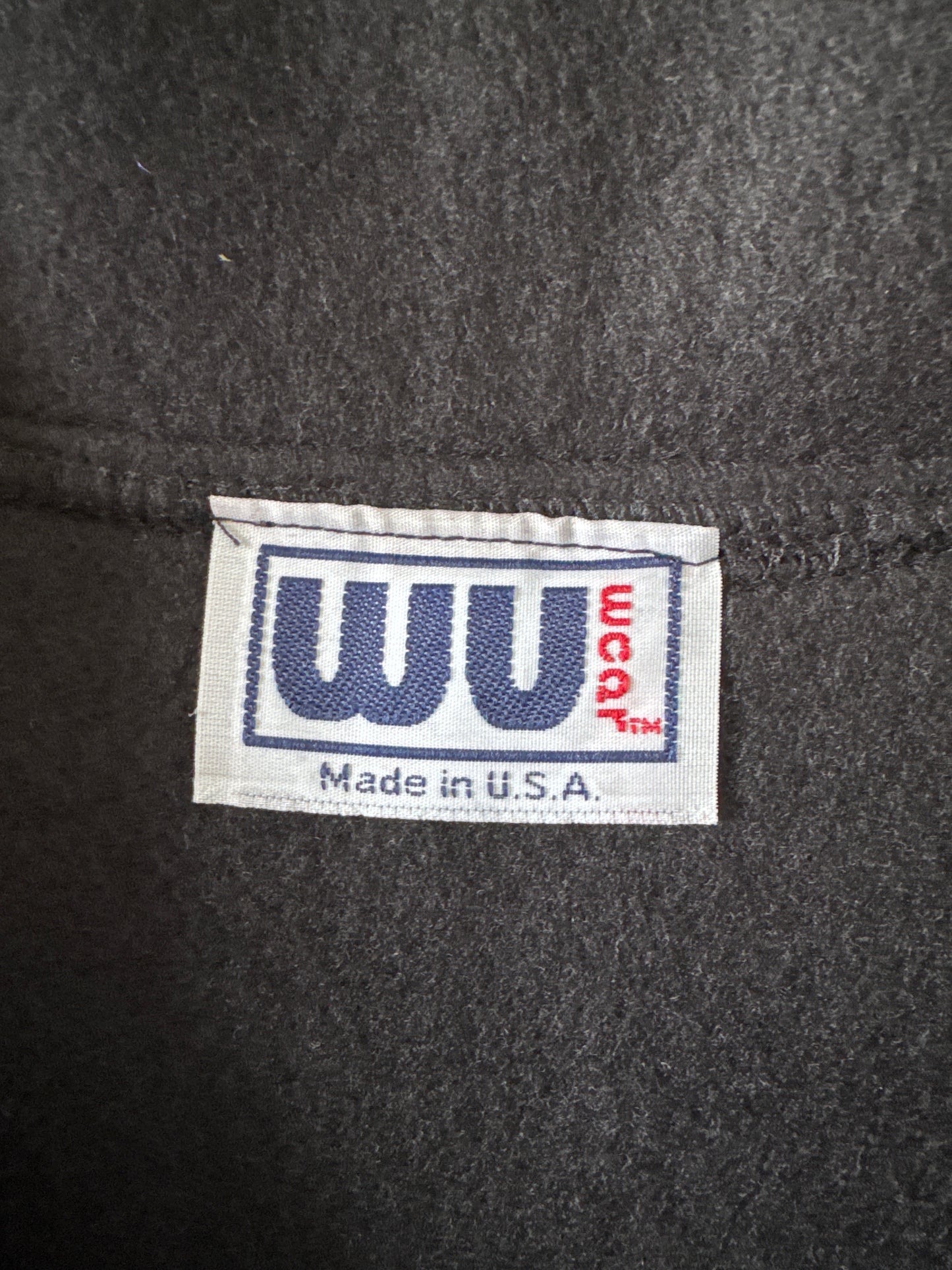 Vintage Wu Wear Fleece Embroidered Logo Quarter Zip Pullover