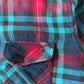Vintage OP Ocean Pacific Plaid Flannel Cut Off Shirt