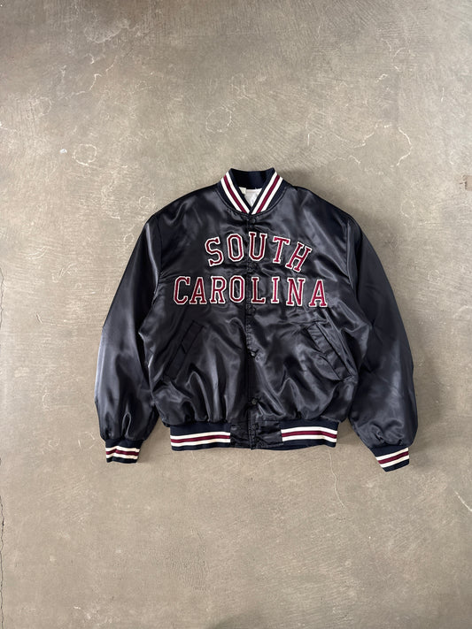 Vintage 90s University Of South Carolina Gamecocks Satin Bomber Jacket
