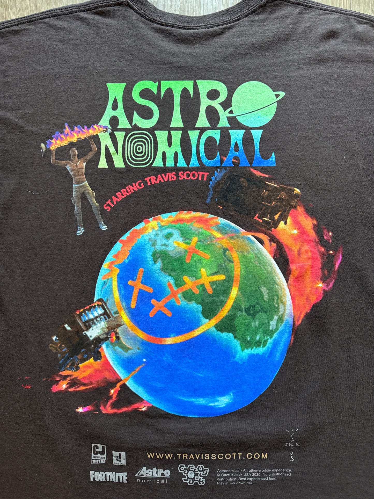 Travis Scott Cactus Jack The Scott’s Sicko Event Brown Tee