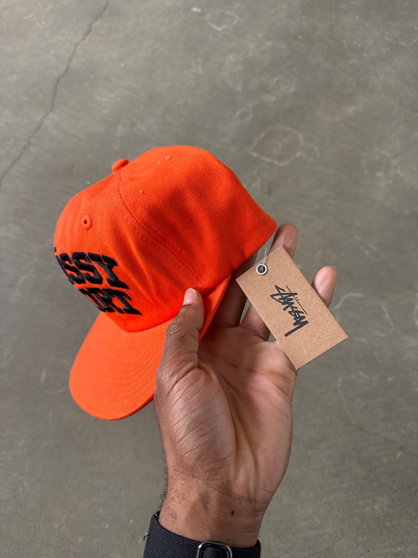 Stussy Mid-Depth Sport Orange Snapback Hat (FW24)