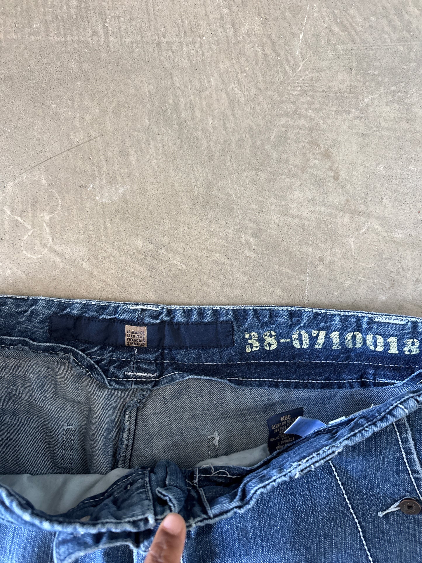 Vintage Y2K Marithe + Francois Girbaud Baggy Bondage Denim Jeans
