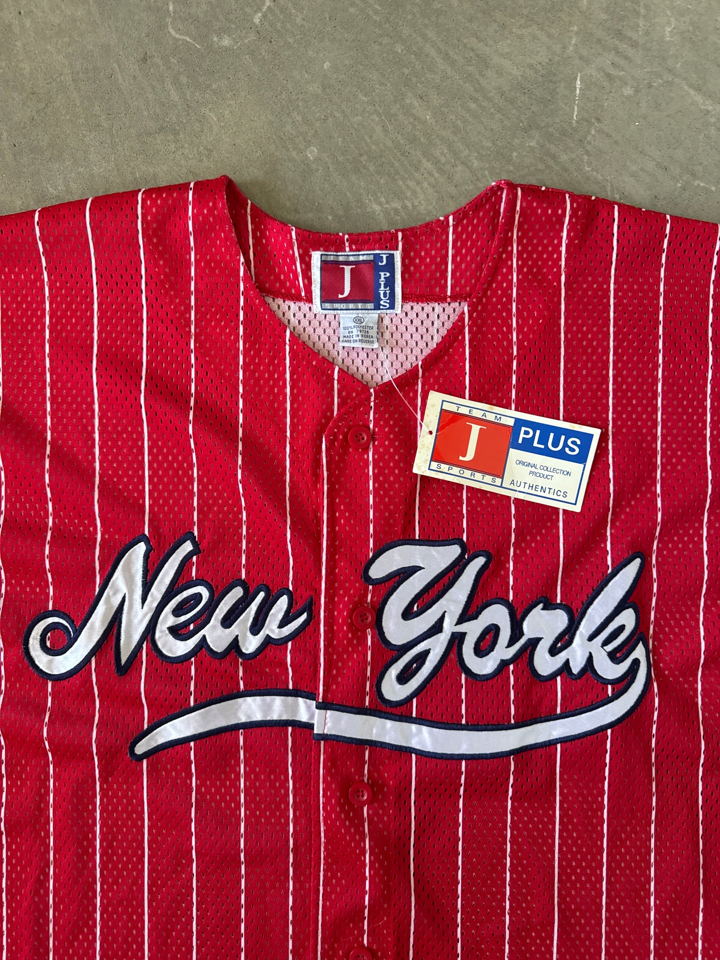 Vintage Team J Plus City Boys New York Yankees Pin Stripe Baseball Jersey