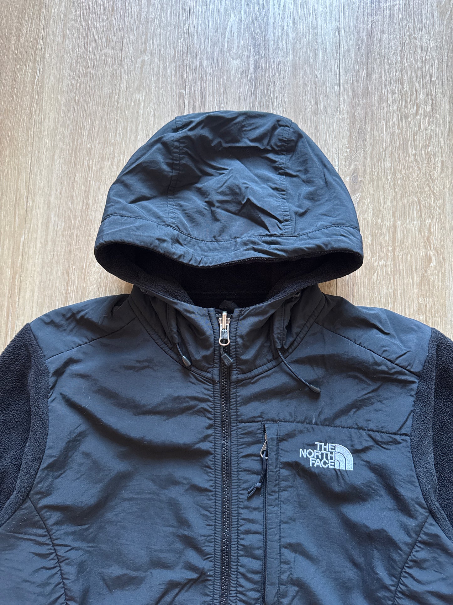 The North Face Women’s Black Fleece Hooded Zip Up Jacket