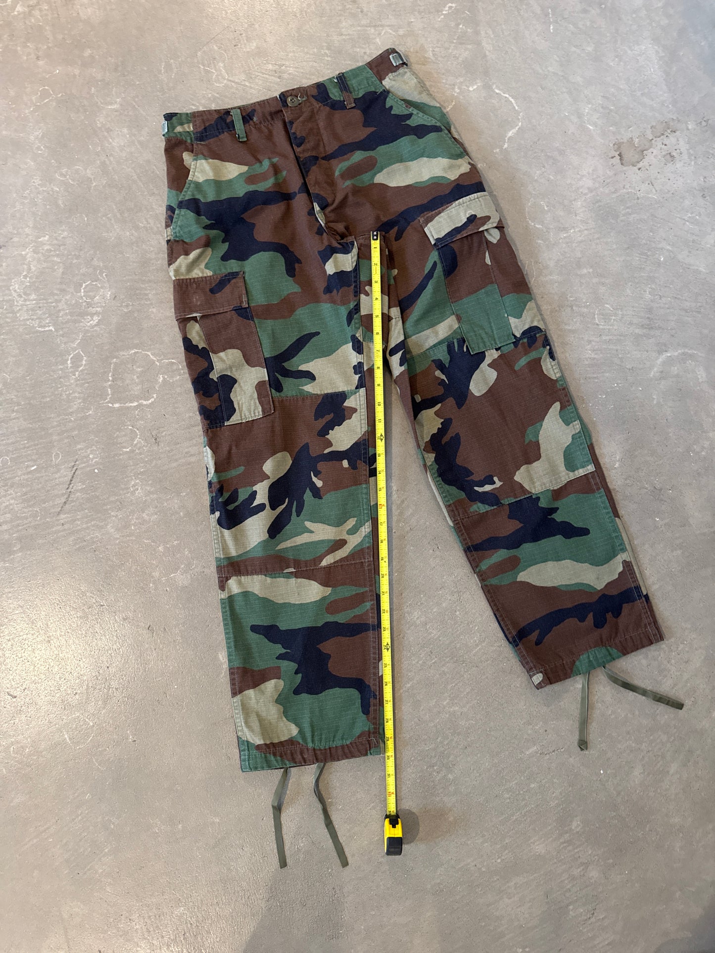 Vintage Military Camo Cargo Pants