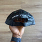 Vintage 90s Drew Pearson New York Jets Leather Strapback Hat
