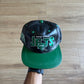 Vintage 90s Drew Pearson New York Jets Leather Strapback Hat