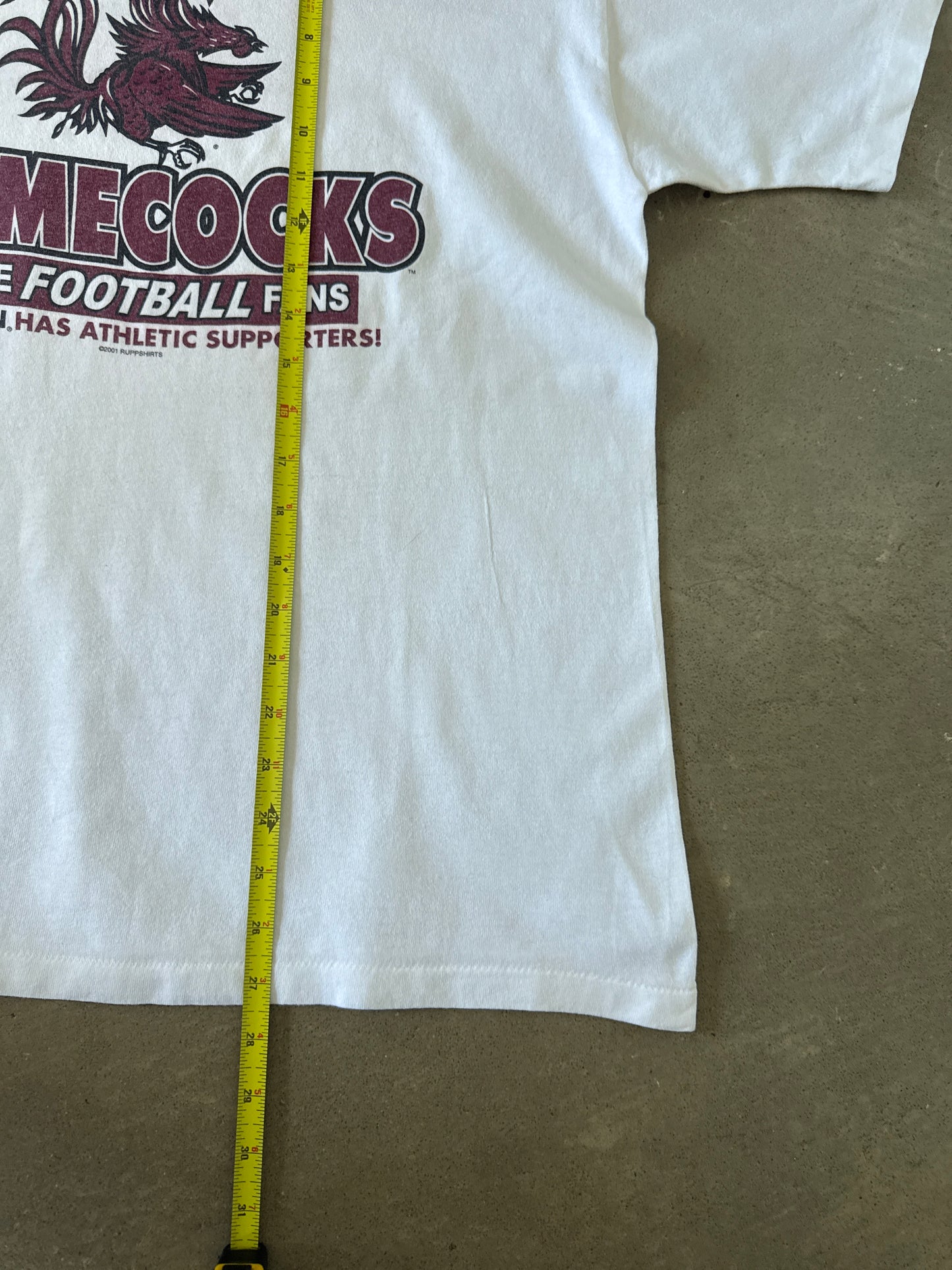 Vintage 2001 University Of South Carolina Gamecocks Football Fans Tee