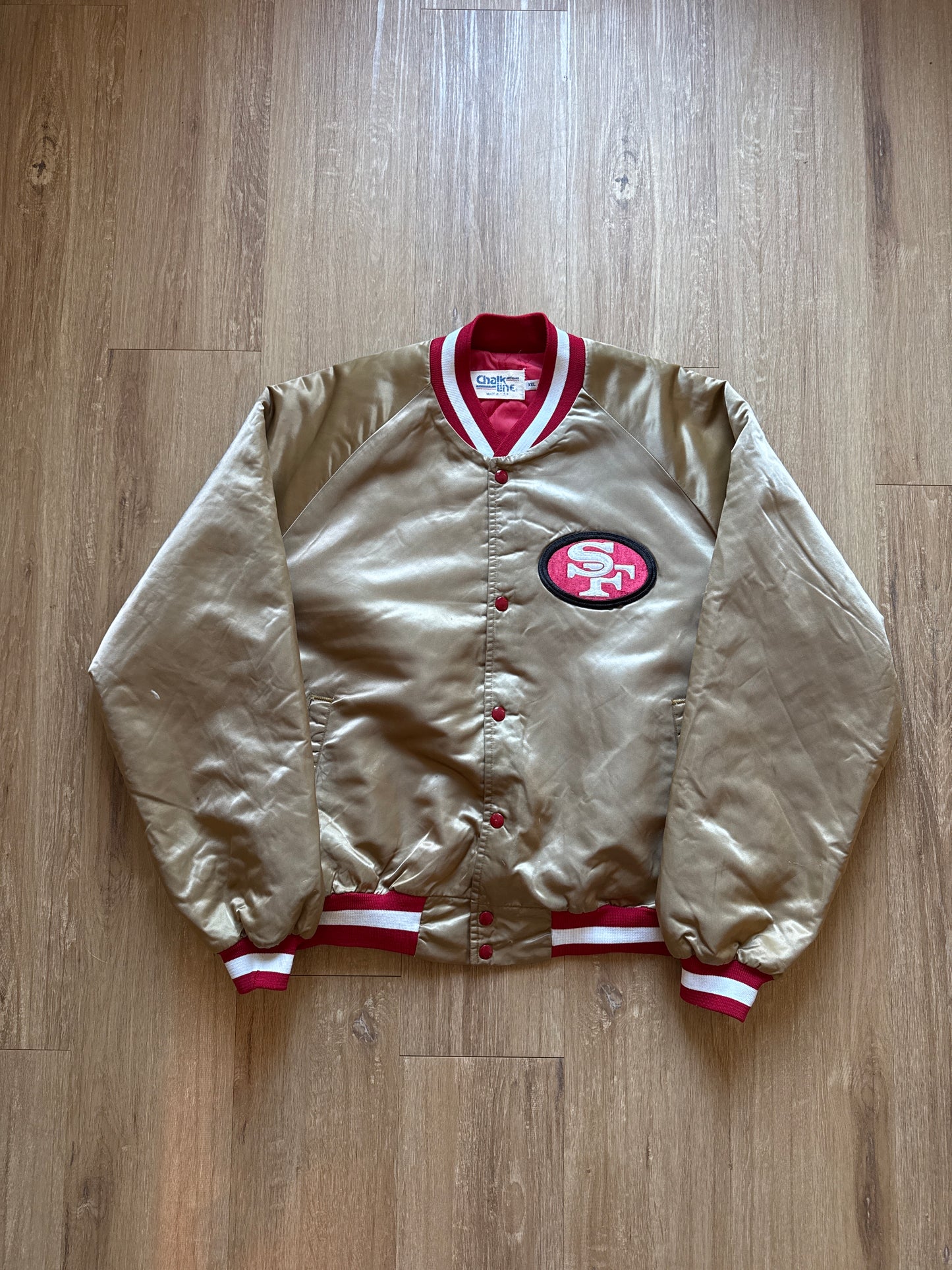Vintage 80s Chalk Line San Francisco 49ers Satin Jacket
