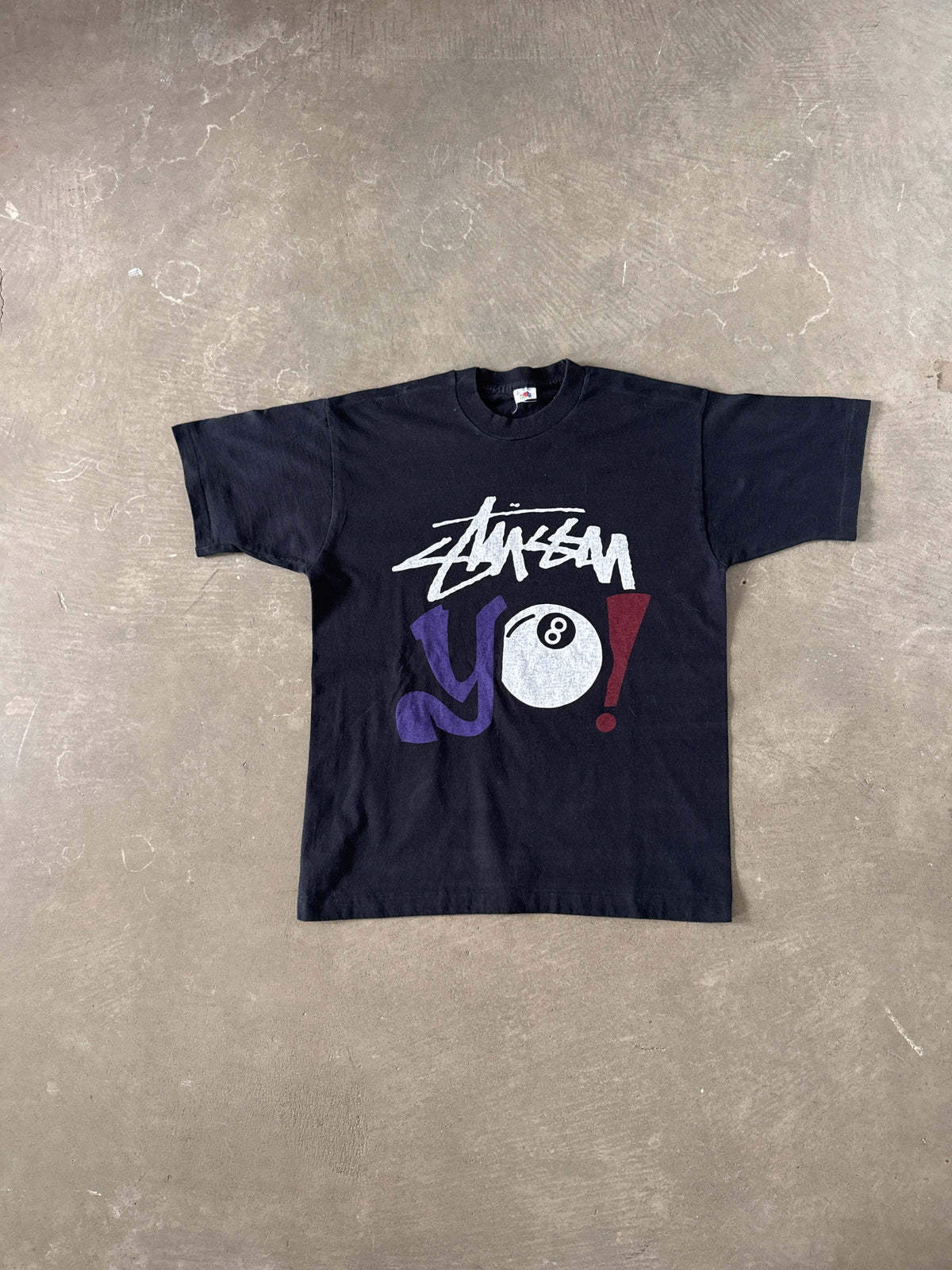 Vintage 90s Stussy Yo! 8 Ball Tee
