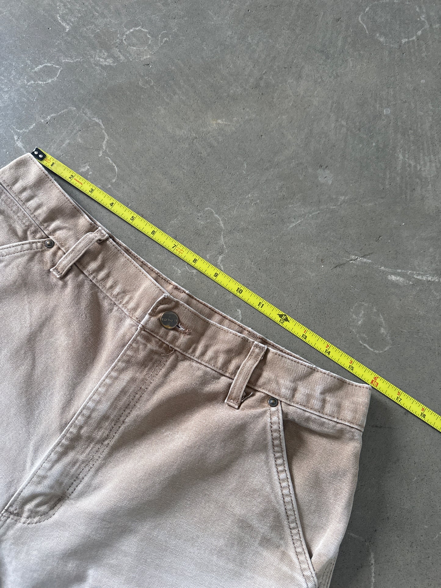 Vintage Carhartt Light Tan Sunfaded Double Knee Shorts