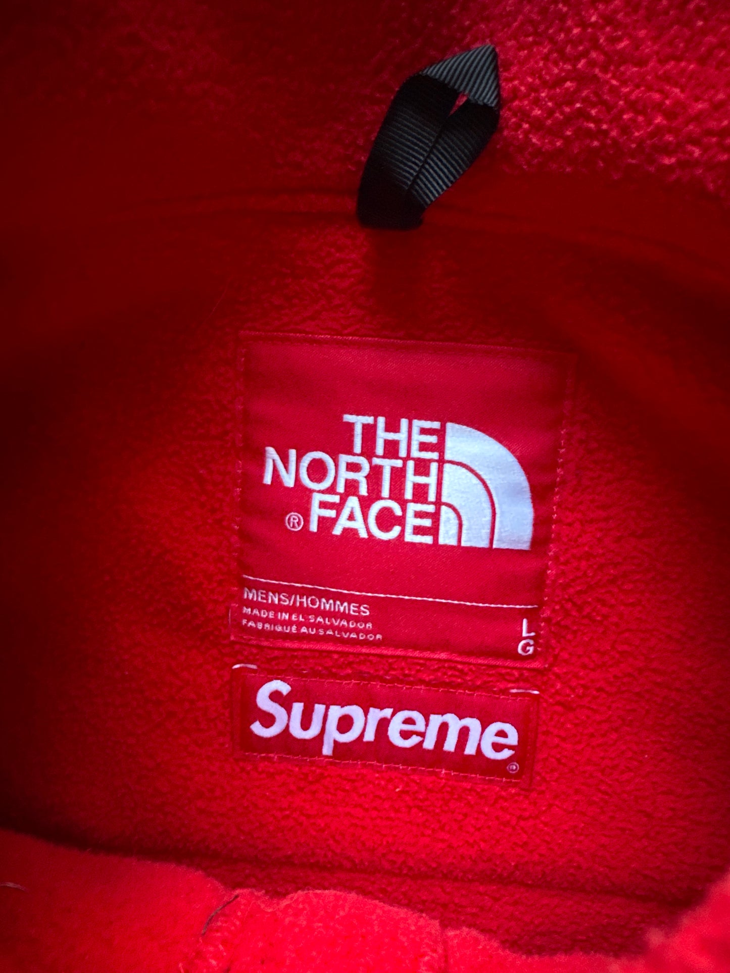 Supreme The North Face Arc Logo Denali Fleece Red SS19 Jacket